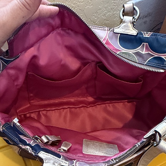 Coach Colorful Signature Tote Bag - Picture 9 of 16